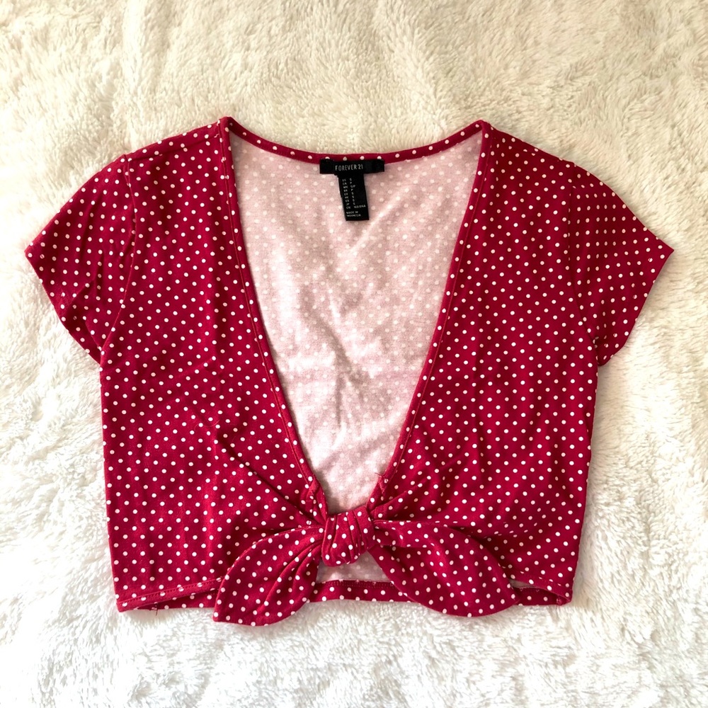 Tie Front Crop Top NWOT